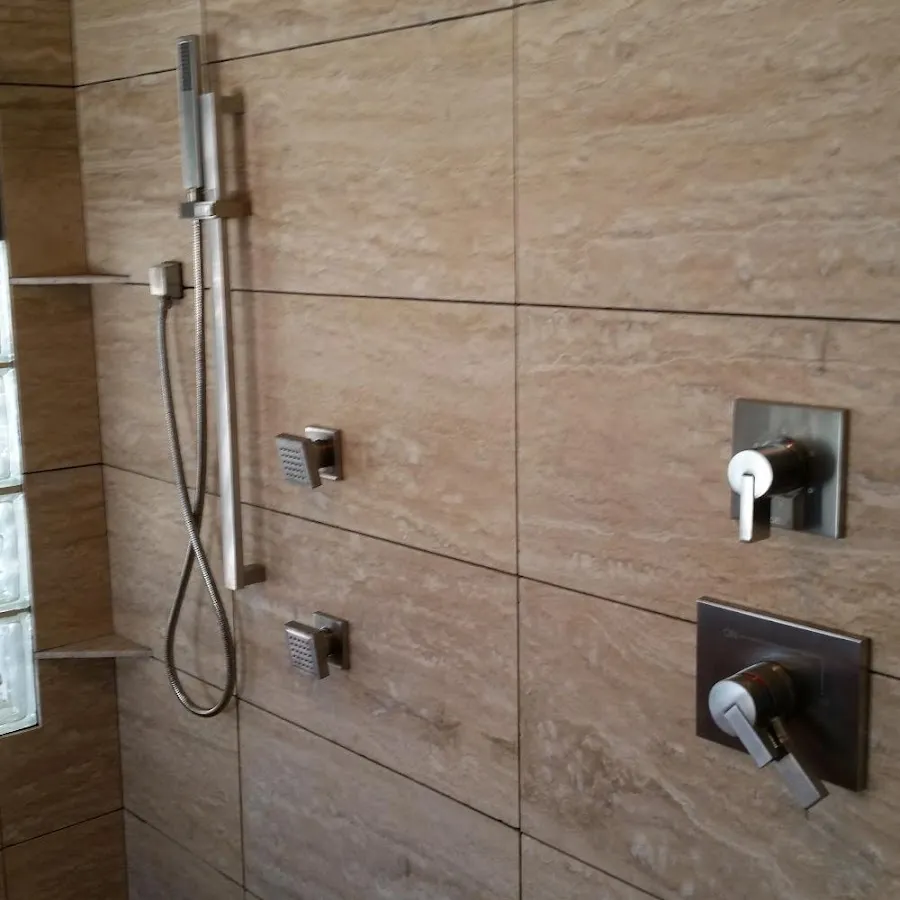 Shower fixture installation for Frozen Pipe Repair in Dry Run